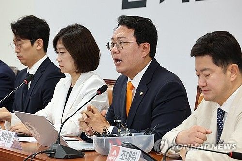 발언하는 천하람 원내대표