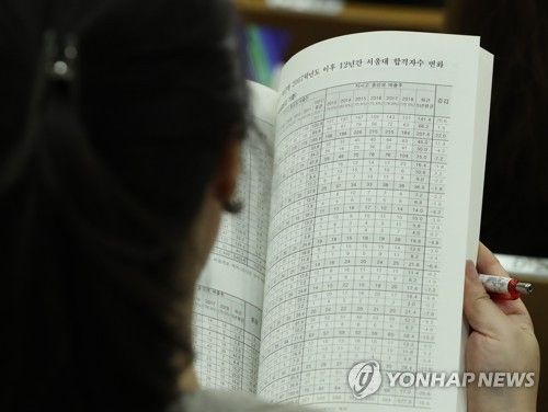 2019년 8월 19일 서울 양천구 목동청소년수련관에서 '자사·특목고, 과학고·영재학교, 일반고 입시판도 급변화에 따른 한 입시학원의 고교선택 전략 설명회가 열리고 있다. [연합뉴스 자료사진. 재판매 및 DB 금지]