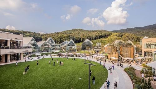 롯데아울렛 의왕점의 '글라스빌' 전경