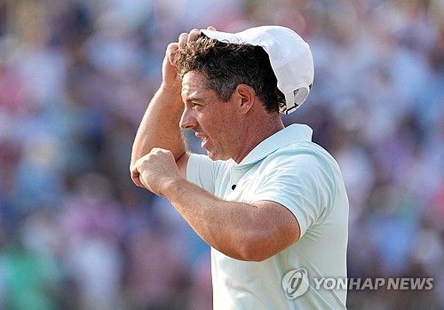 로리 매킬로이의 US오픈 4라운드 경기 모습