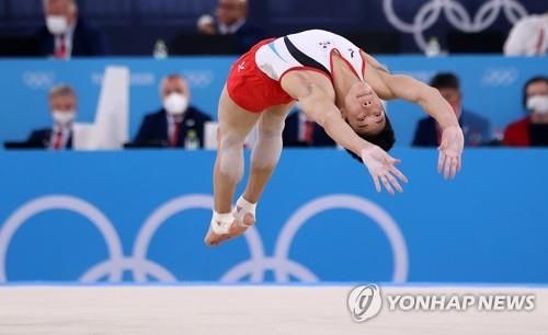 도쿄 올림픽 마루운동에 출전한 류성현