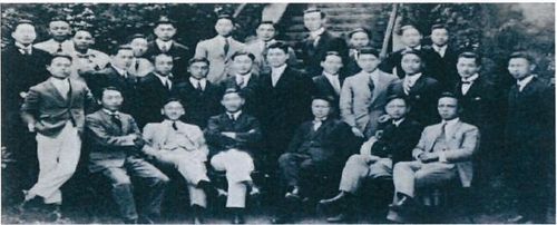 1922년 당시 독일유학생들