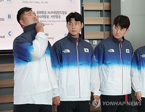 파리로 향하는 남자 양궁 국가대표팀