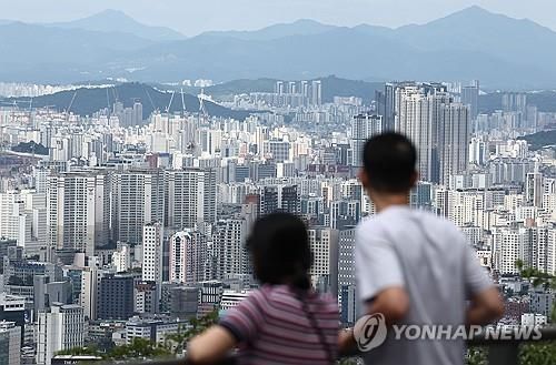 서울 남산에서 바라본 서울 아파트 모습 [연합뉴스 자료사진]