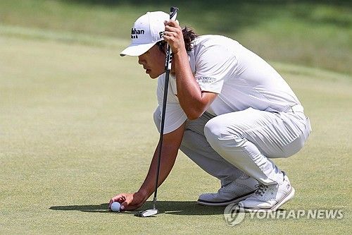 김성현의 3라운드 경기 모습 