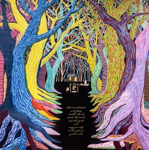 우국원, 월든, Oil on canvas, 181x181cm, 2024[탕 컨템포러리 아트 제공. 재판매 및 DB 금지]