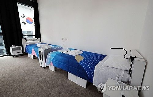파리올림픽 선수촌의 골판지 침대