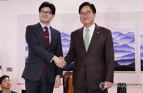 우원식 국회의장 예방한 한동훈 대표