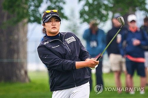 유해란의 1라운드 경기 모습