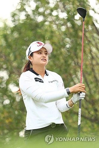 최혜진의 2라운드 경기 모습