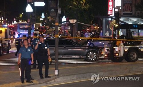 서울 시청역 교차로서 대형 교통사고