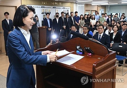 이진숙 방통위원장 취임식