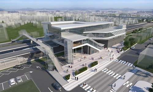 구포역 신축 역사 조감도