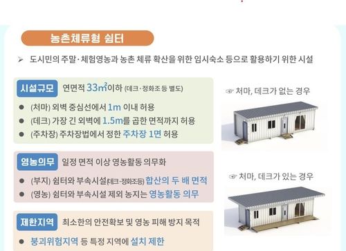 농촌체류형 쉼터