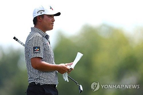 이경훈의 1라운드 경기 모습