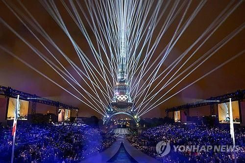 지난달 26일 개막한 2024파리올림픽 개회식 장면