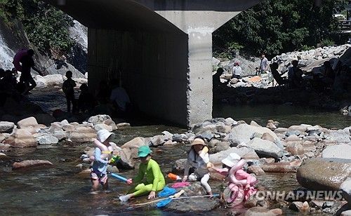 낮 최고 기온 36도 폭염 풍경