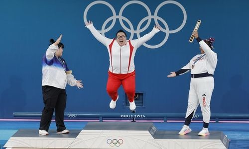 역도 여자 81㎏ 이상급 경기에서 금메달 딴 중국 리원원