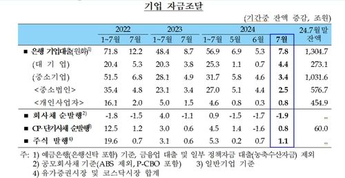 기업 자금조달 현황