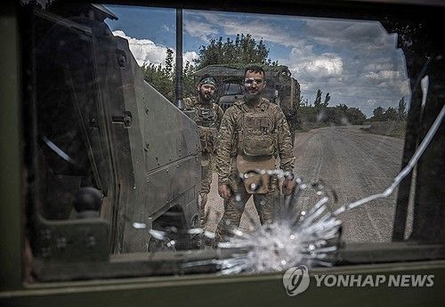 러시아 쿠르스크와 맞닿은 수미 지역의 우크라이나 병사들