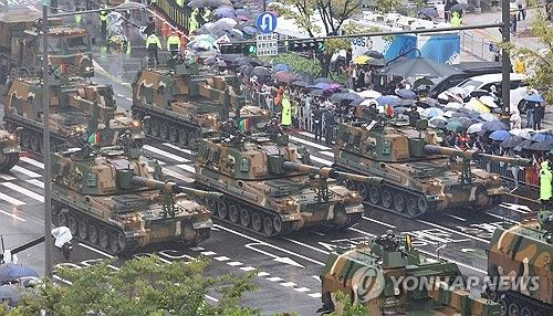 K-9 자주포 행렬