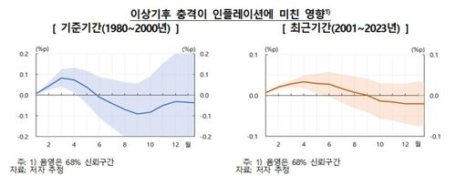 이상기후 충격이 인플레이션 미치는 영향