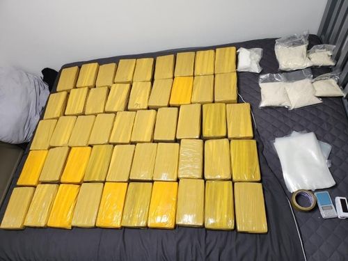 피의자 주거지에서 발견된 코카인