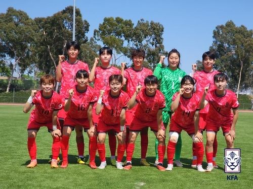 한국 U-20 여자 축구대표팀 선수들