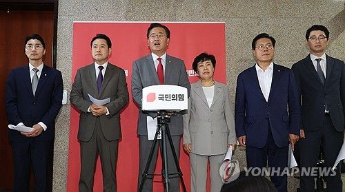 국민의힘 소속 법사위 위원들