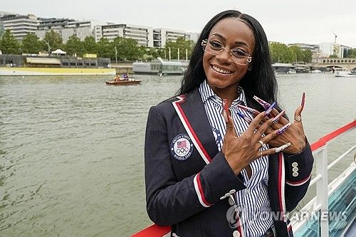 파리 올림픽 '센강 개회식'에 참석한 리처드슨