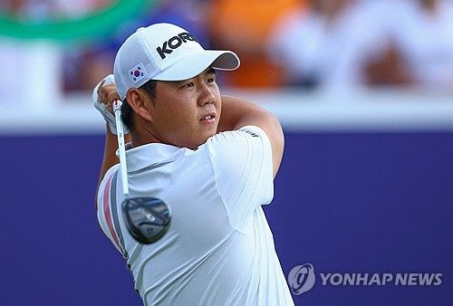 김주형의 2라운드 경기 모습. 