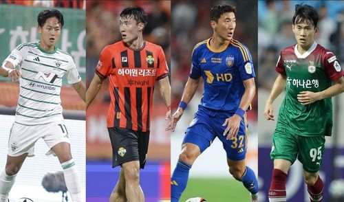 (왼쪽부터) 이승우, 김경민, 정우영, 김문환