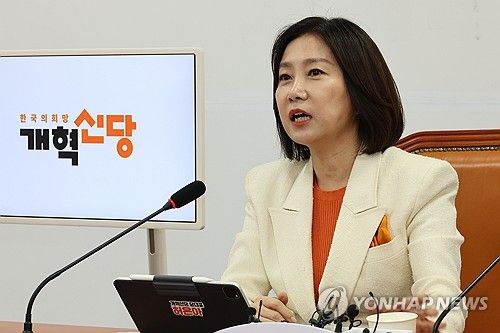 취임 100일 맞은 개혁신당 허은아 대표