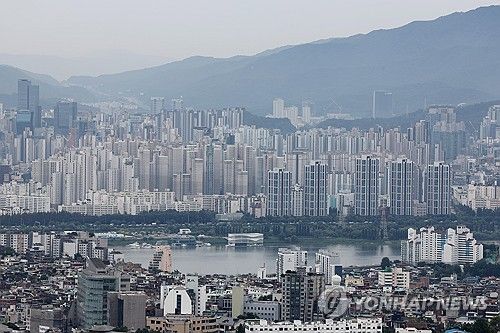 서울 시내 아파트 등 주택가 모습 