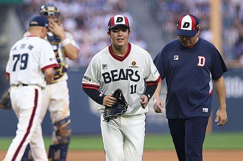 시라카와, 두산 데뷔전 4실점