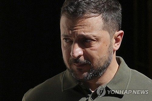 볼로디미르 젤렌스키 우크라이나 대통령[AP 연합뉴스 자료사진. 재판매 및 DB 금지]