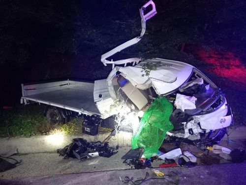 사고가 난 트럭