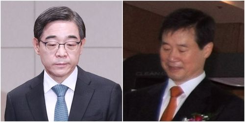 권순일 전 대법관(왼쪽)과 홍선근 머니투데이 회장