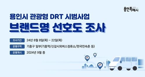 관광형 DRT 브랜드명 선호도 조사