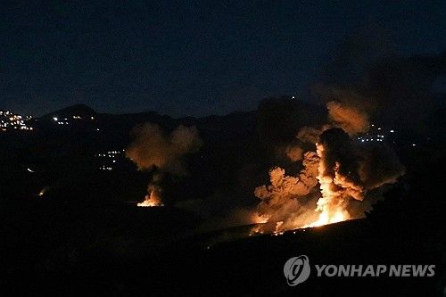 이스라엘, 레바논에 대규모 공습…헤즈볼라와 전면전 일촉즉발