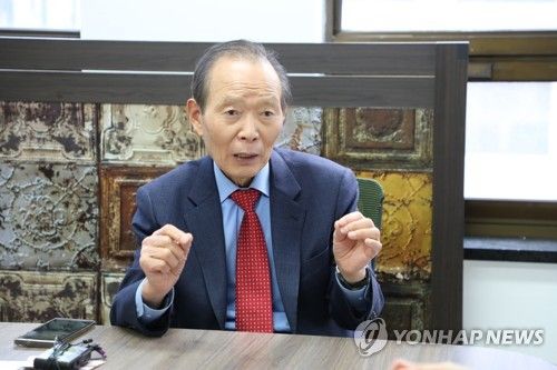 2024년 1월17일 연합뉴스와 인터뷰 중인 장기표 대표