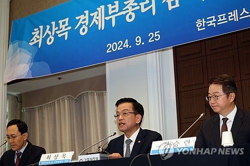 발언하는 최상목 경제부총리