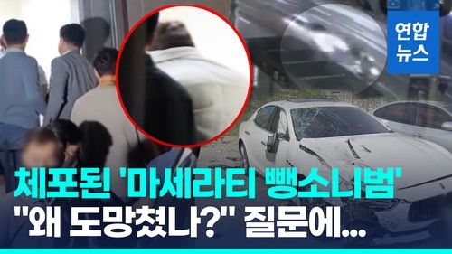 [영상] 해외도피용 항공권도 예매…'마세라티 뺑소니범' 이틀만에 검거 - 2