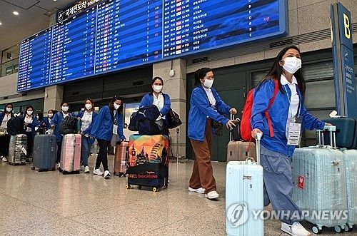 필리핀 가사관리사 인천공항 입국