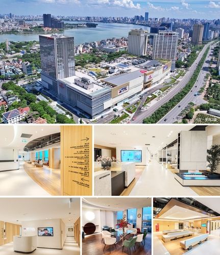 베트남 하노이 국제병원 'H+ 하노이'의 실내외 모습