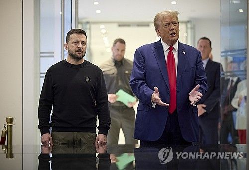 지난해 11월 뉴욕서 만난 젤렌스키와 트럼프