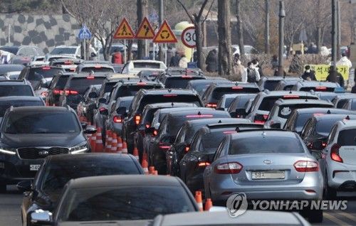 인천 시내 차량 정체