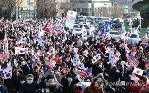 탄핵 반대 목소리
