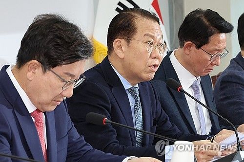 발언하는 권영세 국민의힘 비대위원장