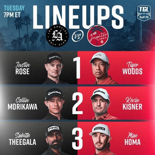 스크린골프 리그 TGL 1월 둘째 주 경기 출전 명단